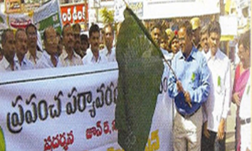 10. Inauguration of Rally on Environment by DRO Mr.Prabhakar Reddy